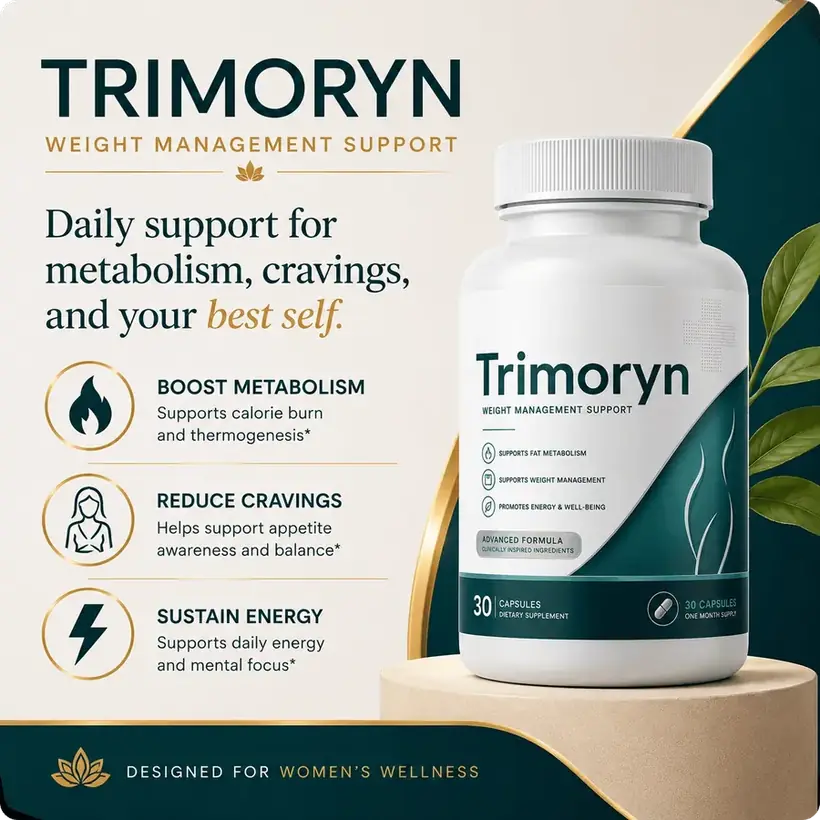 Trimoryn weight management support: daily help for metabolism, cravings and energy, designed for women's wellness